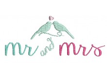 Stickdatei - Mr. & Mrs. Birdie